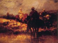 Adolf Schreyer - Arabs on Horseback
